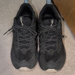 Merrell Womens Black and Gray Athletic Shoes